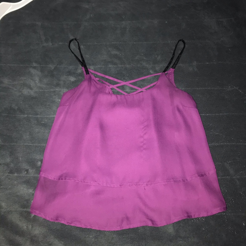 Purple Charlotte Rousse Top!